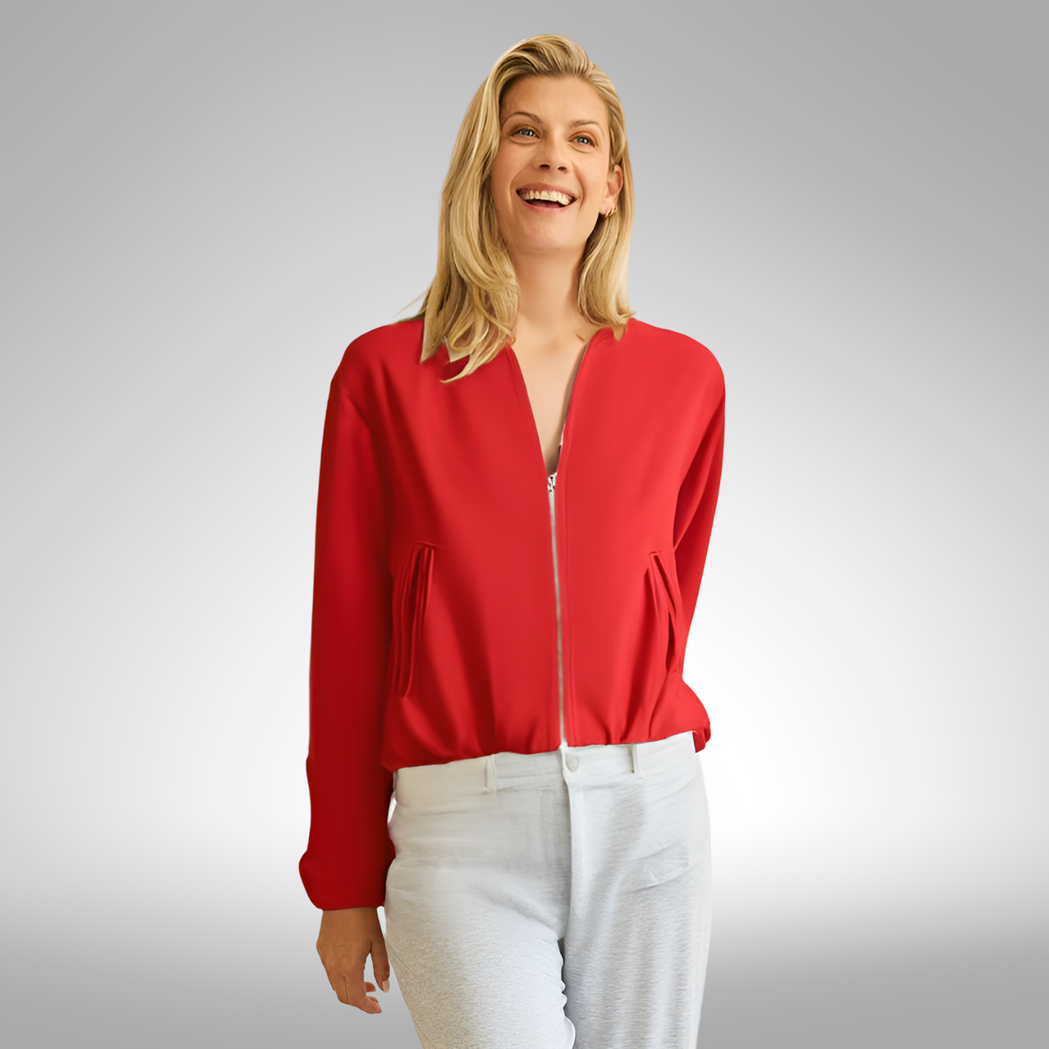 Rits™ | Punainen Rits Bombertakki Naisille