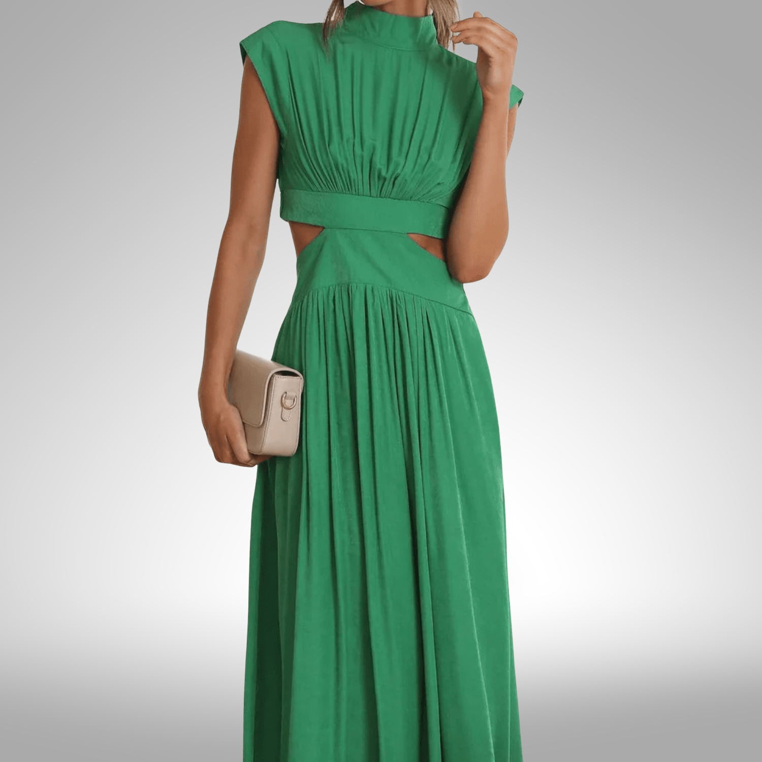 Quincy | Midi-mekko Leikkauksella ja Taskuilla